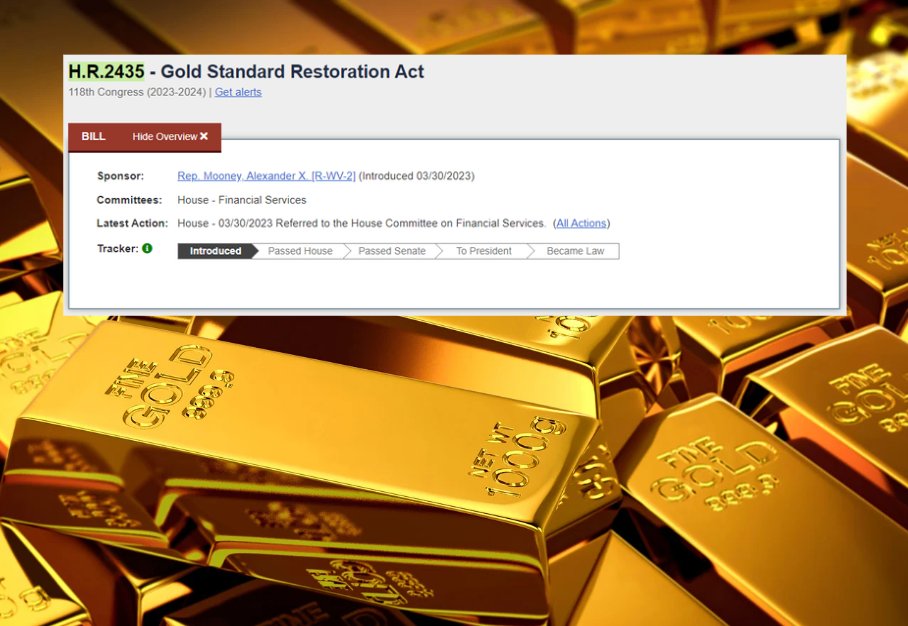 The Gold Standard Restoration Act: A Bold Proposal to Reinstate Monetary Stability
