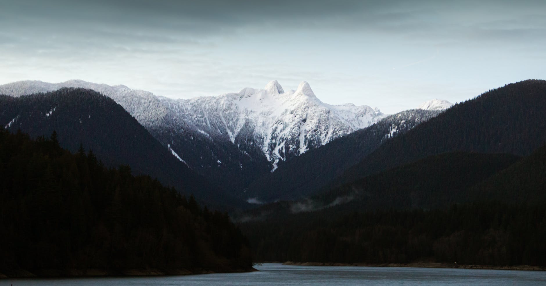 stream in a mountain valley