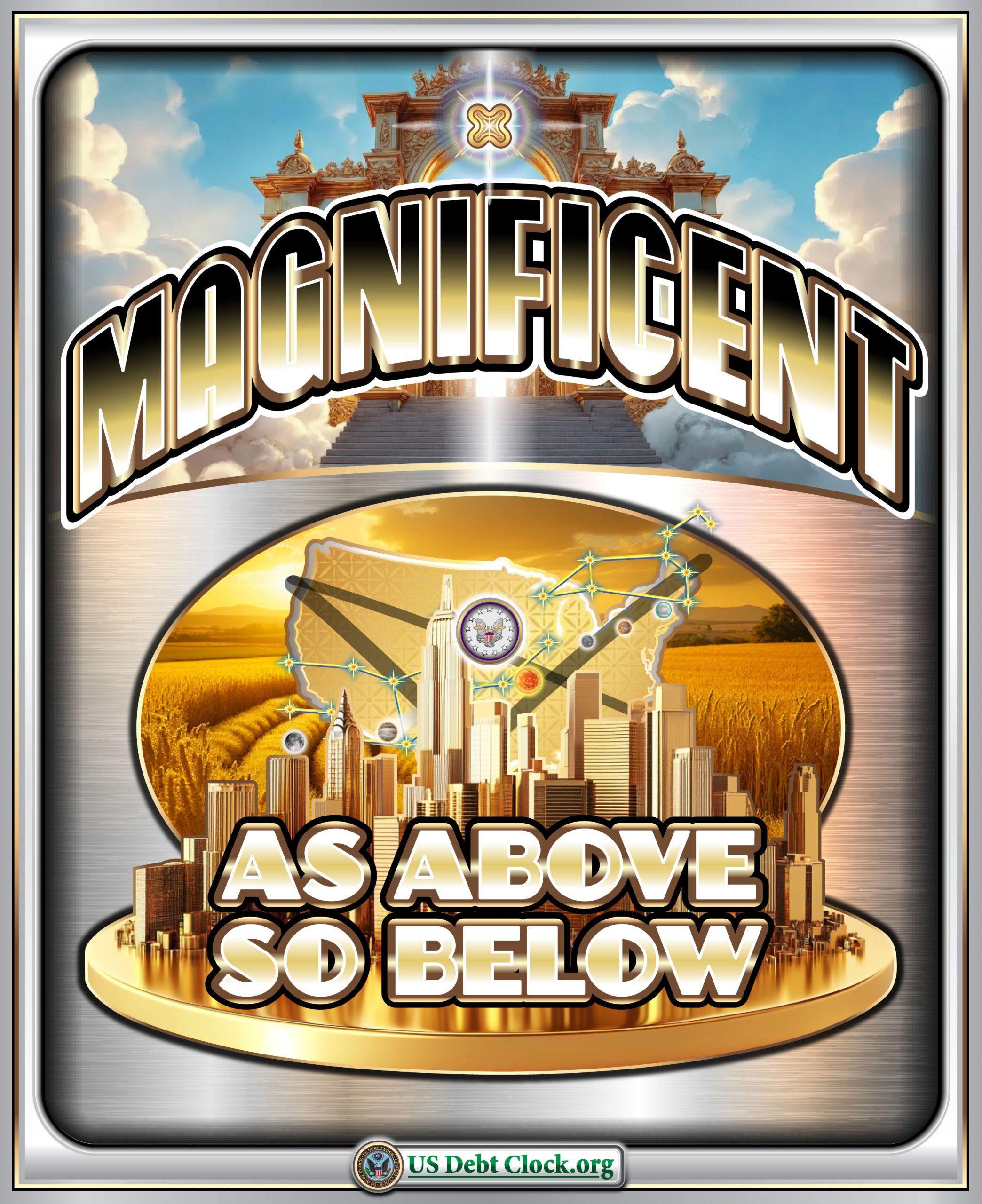 Magnificent “As Above, So Below”: The US Debt Clock’s Vision of a New Money Era (and Happy Mother’s Day)