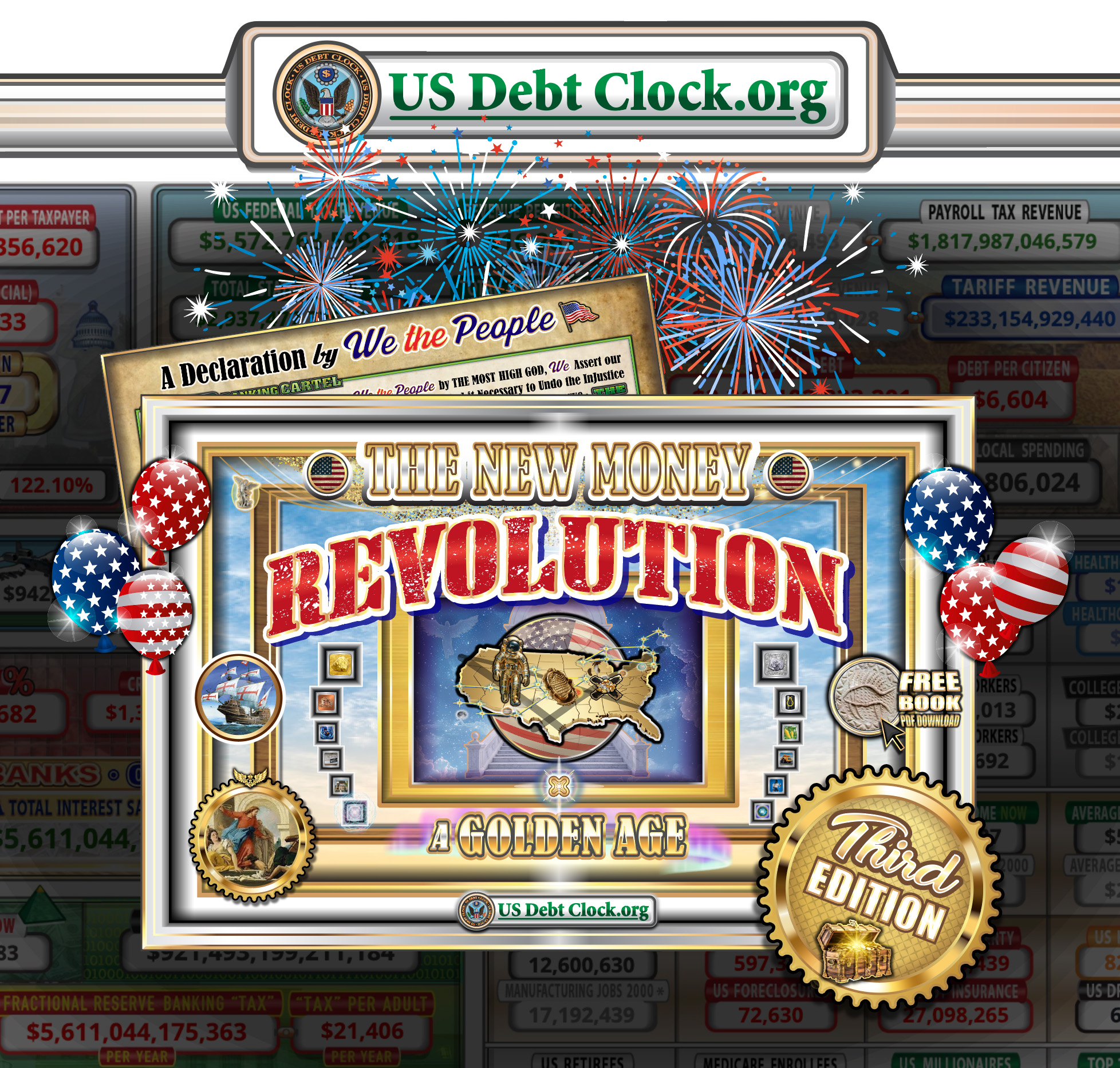 The New Money Revolution: US Debt Clock’s Fourth of July Declaration