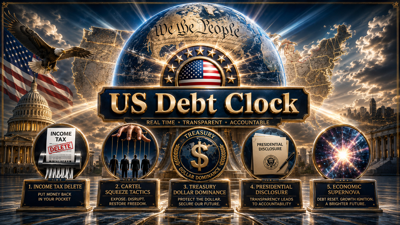 Five Signals From the US Debt Clock: From Income Tax Delete to Economic Supernova