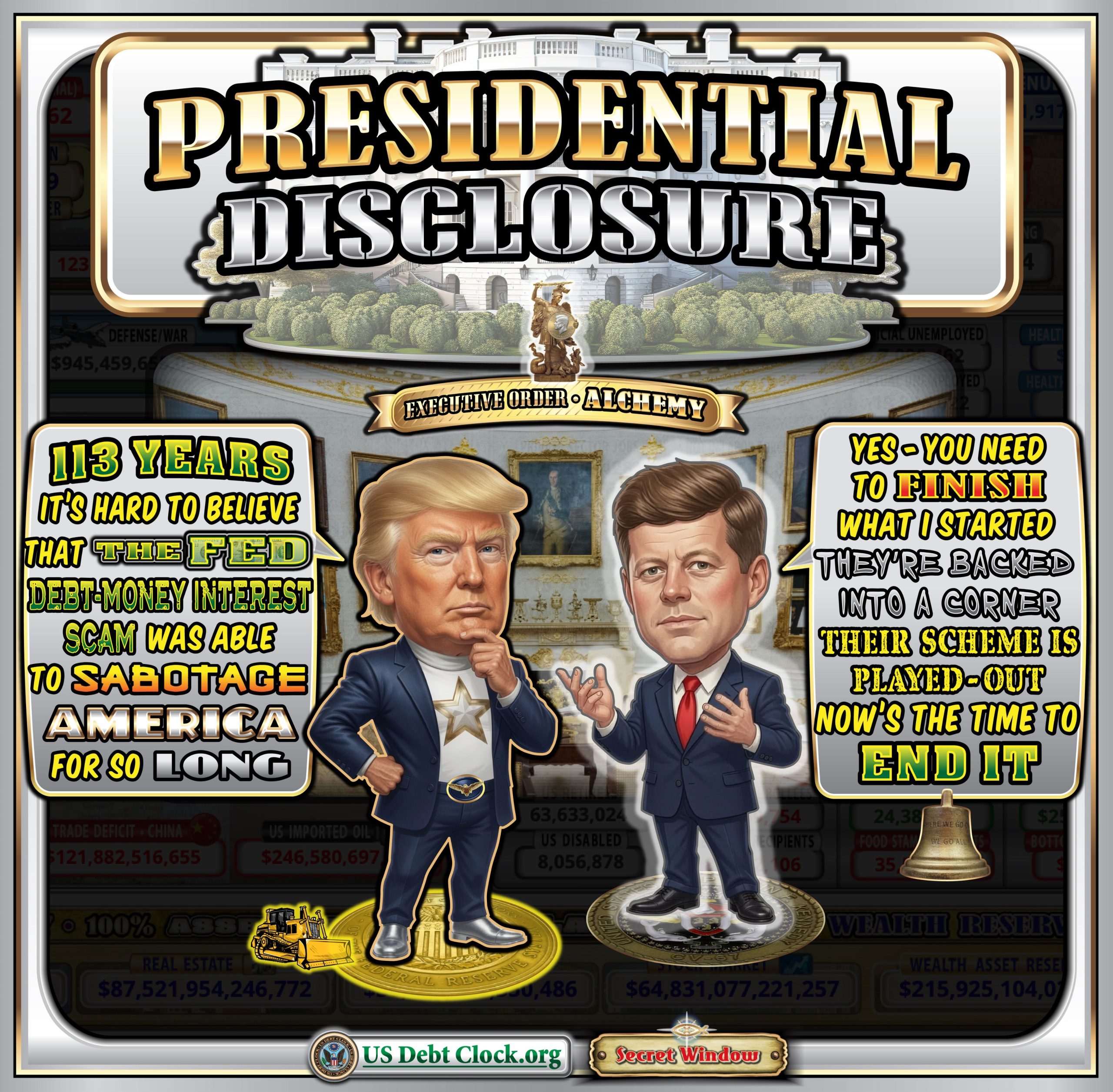 Presidential Disclosure: US Debt Clock Connects the Fed, JFK, and Q Post 4962