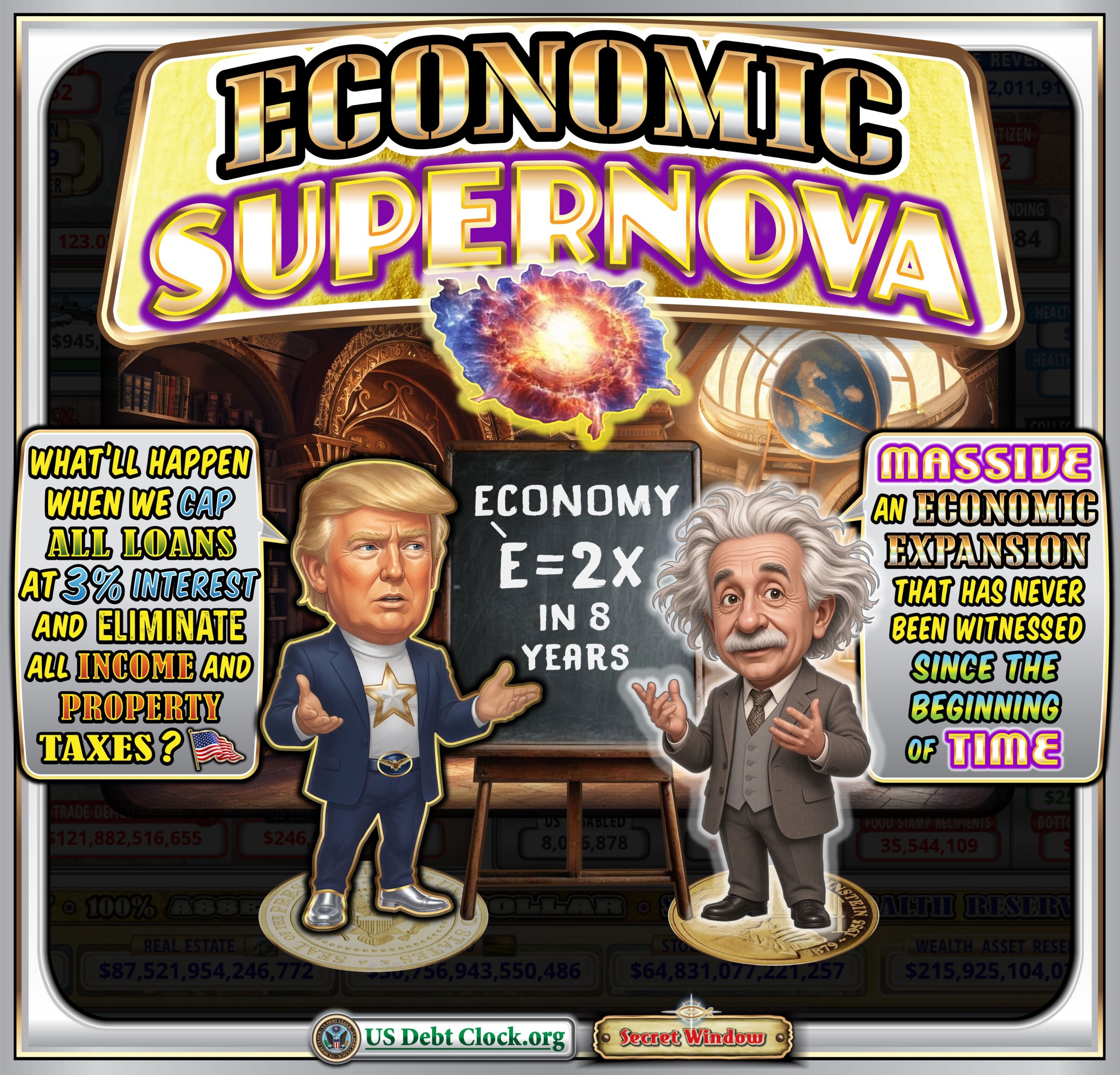 Economic Supernova: US Debt Clock Predicts an Ownership Boom