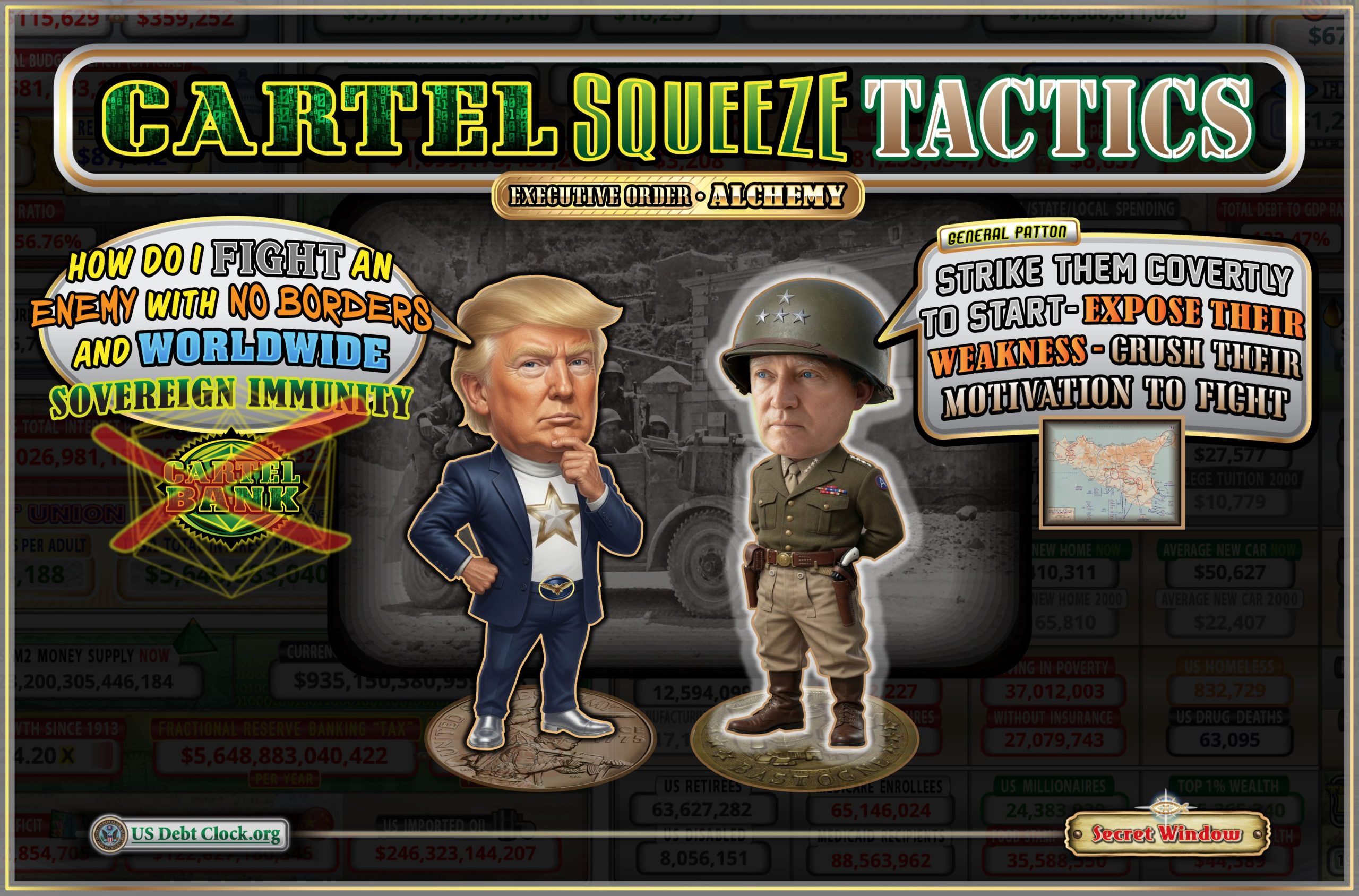 Cartel Squeeze Tactics: US Debt Clock Turns the New Money Revolution Into Financial Strategy