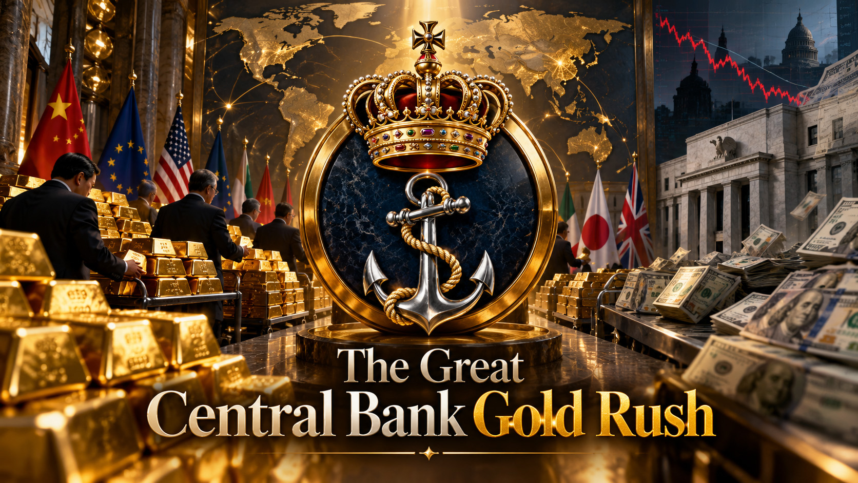 The Great Central Bank Gold Rush: How Physical Gold Is Repricing Global Debt and Challenging the Dollar System
