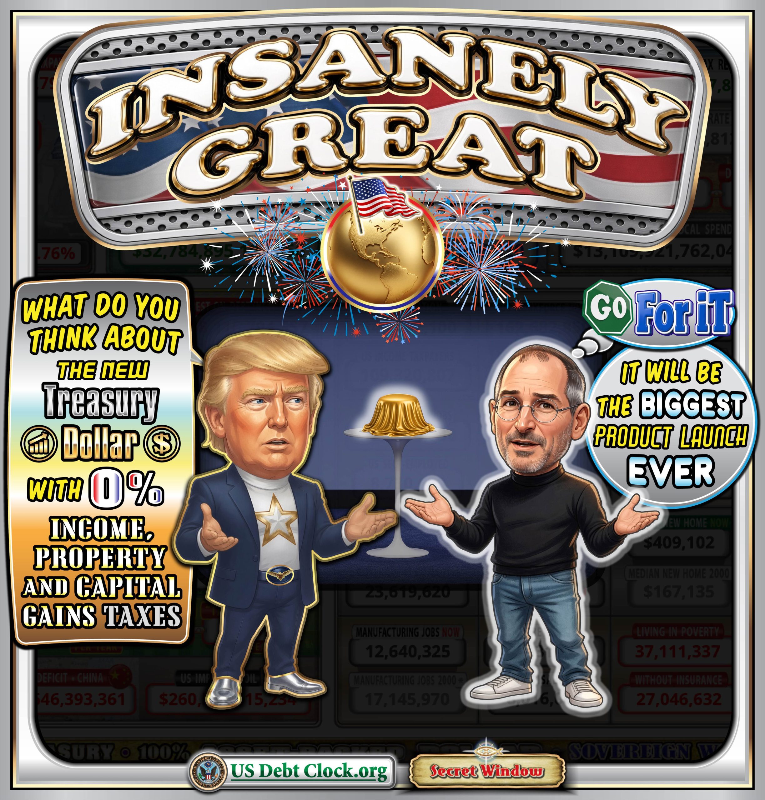 Insanely Great: US Debt Clock Turns the Treasury Dollar Into the Biggest Product Launch Ever